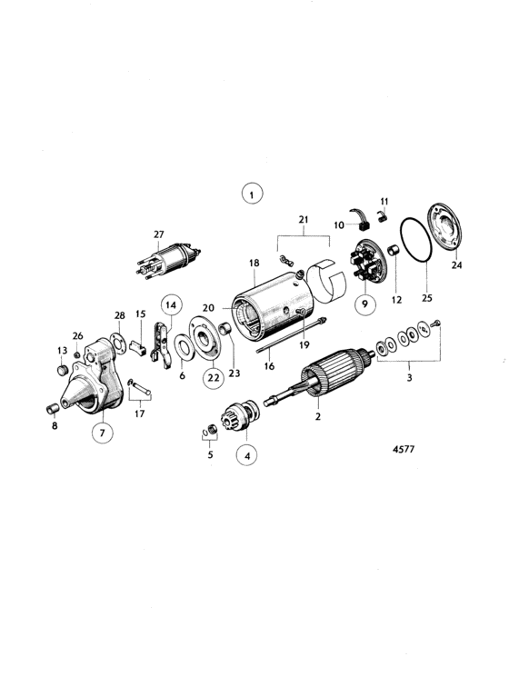 Схема узла Стартер Для Volvo Penta Bb115C