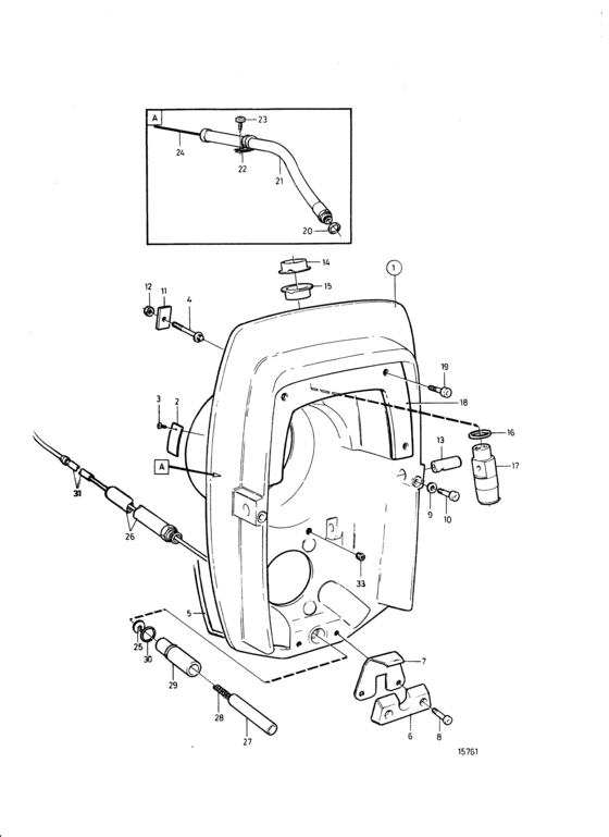 Схема узла Transom Shield Для Volvo Penta Tamd42B