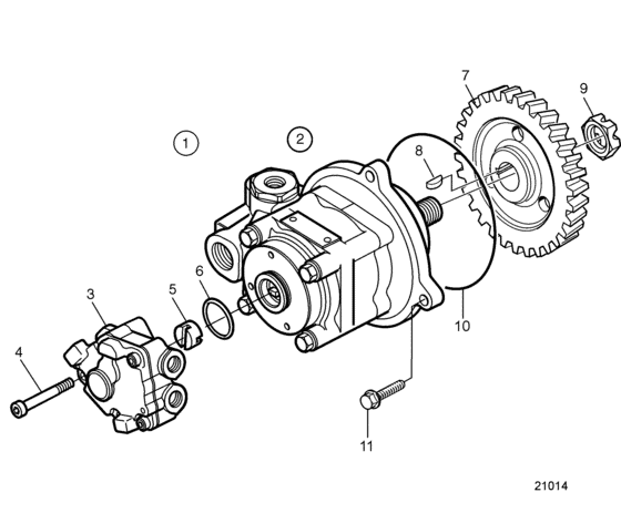 Схема узла Топливный Насос Для Volvo Penta D13B-A Mp