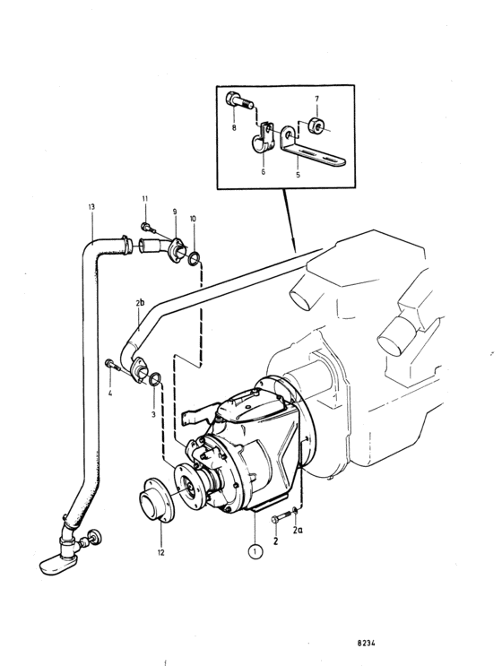 Схема узла Connecting Components Reverse Gear Ms4A, Ms4B Для Volvo Penta 430A