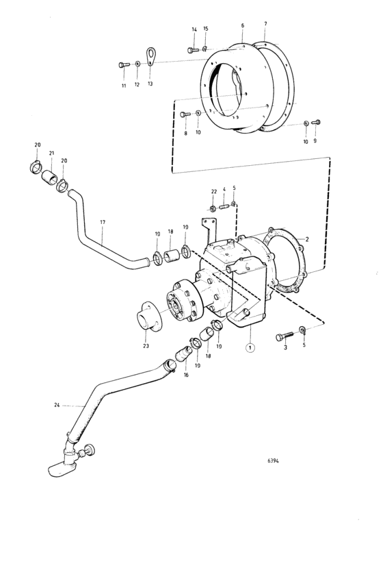 Схема узла Connecting Components Reverse Gear Ms3 Ratio 2, 91:1 Для Volvo Penta Md21B