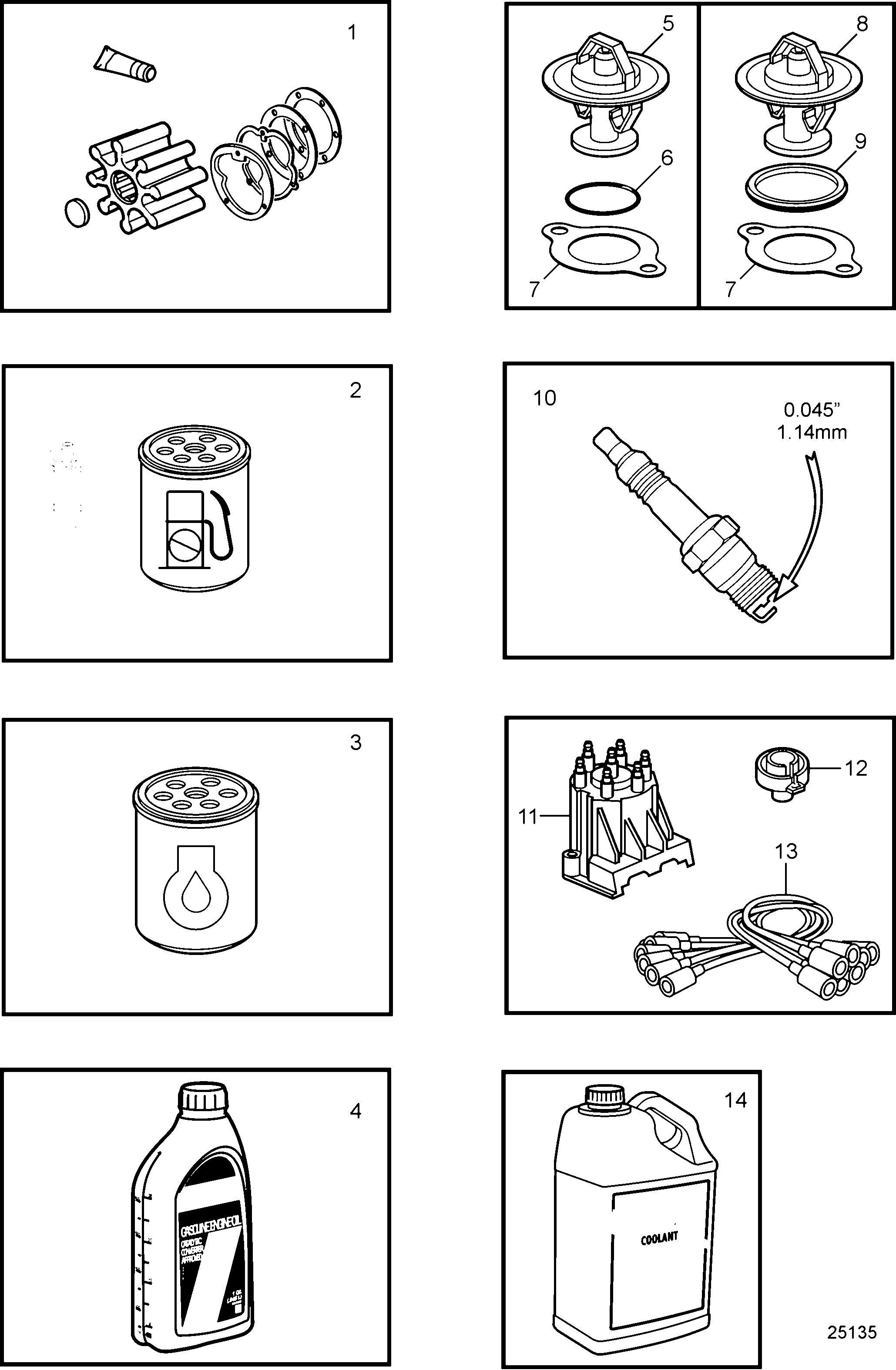Схема узла Maintenance Parts, 4.3L