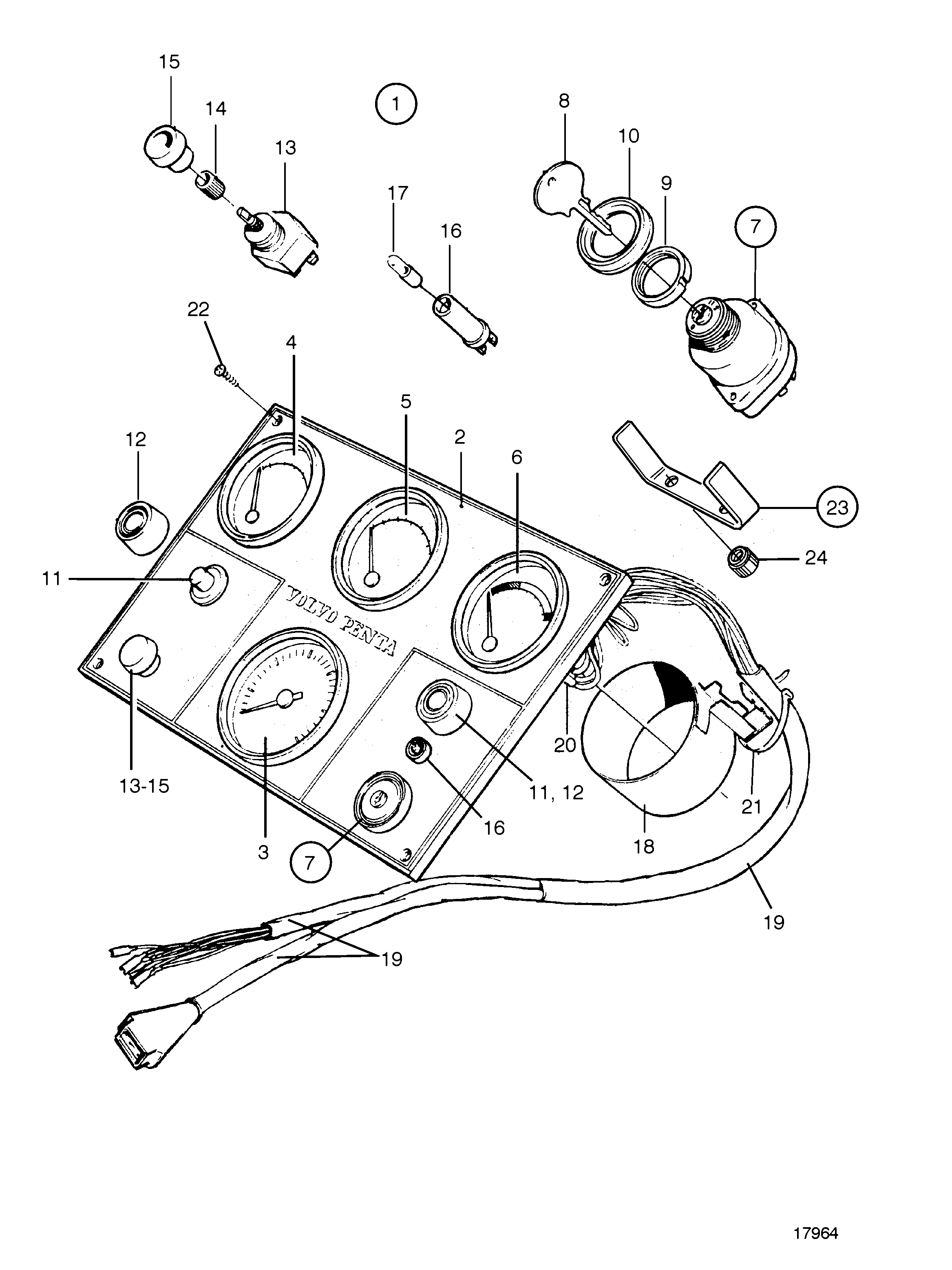 Схема узла Instrument Panel. Classifiable