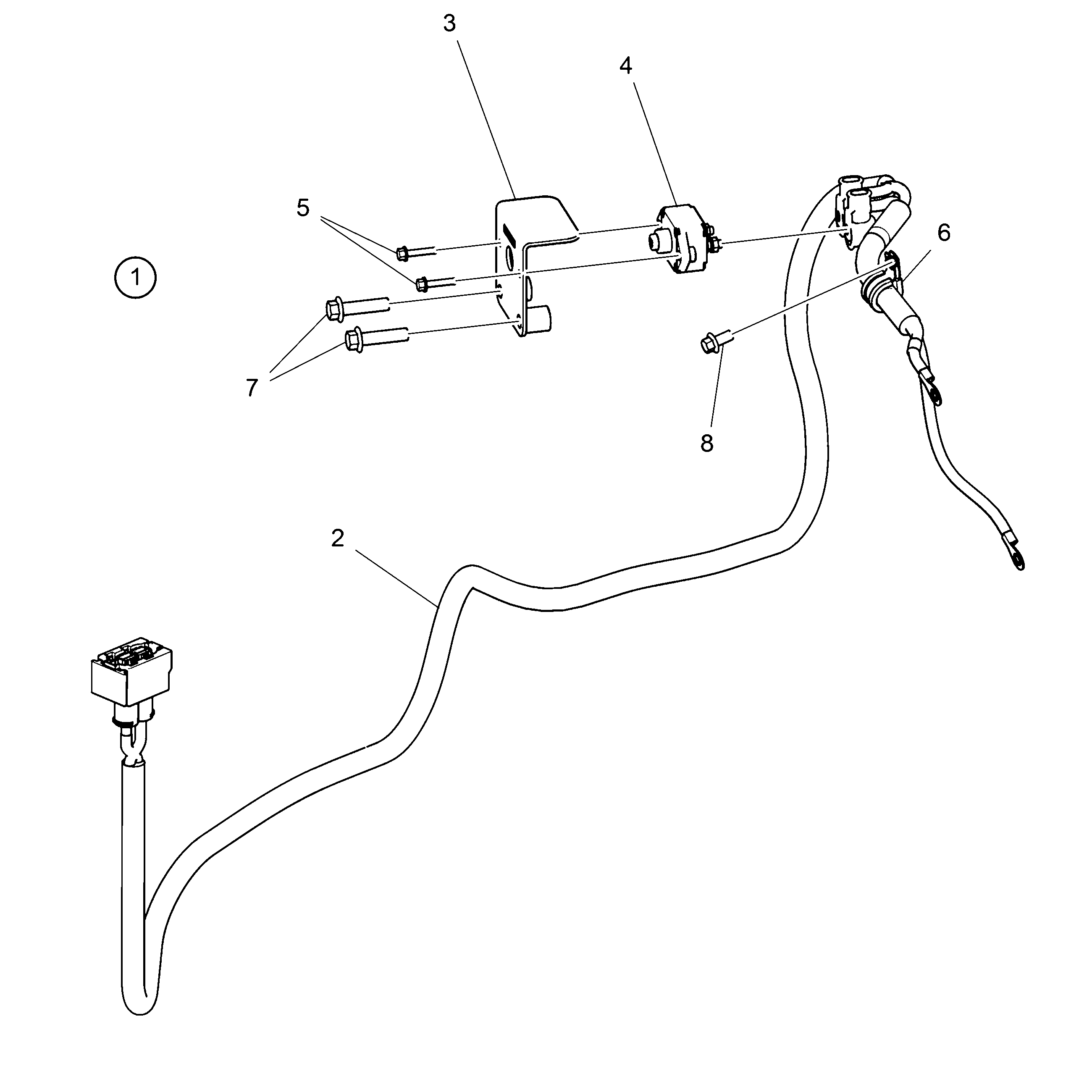 Схема узла Wiring Harness Ips, Power To Sus, Evc 2.0