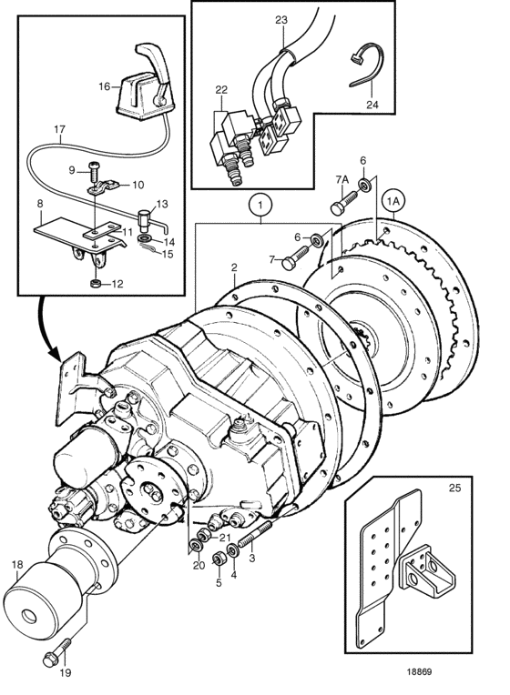 Схема узла Reverse Gear Irm301A, Irm301A-Eb/Zf 301A-Eb Для Volvo Penta Tamd74C-B