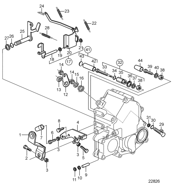 Схема узла Regulation System Для Volvo Penta D1-20A