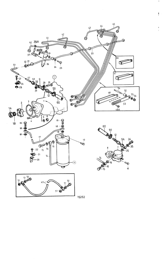 Схема узла Fuel System: B Для Volvo Penta Tamd41D