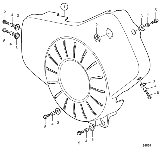 Схема узла Belt Guard Для Volvo Penta D13B-A Mp