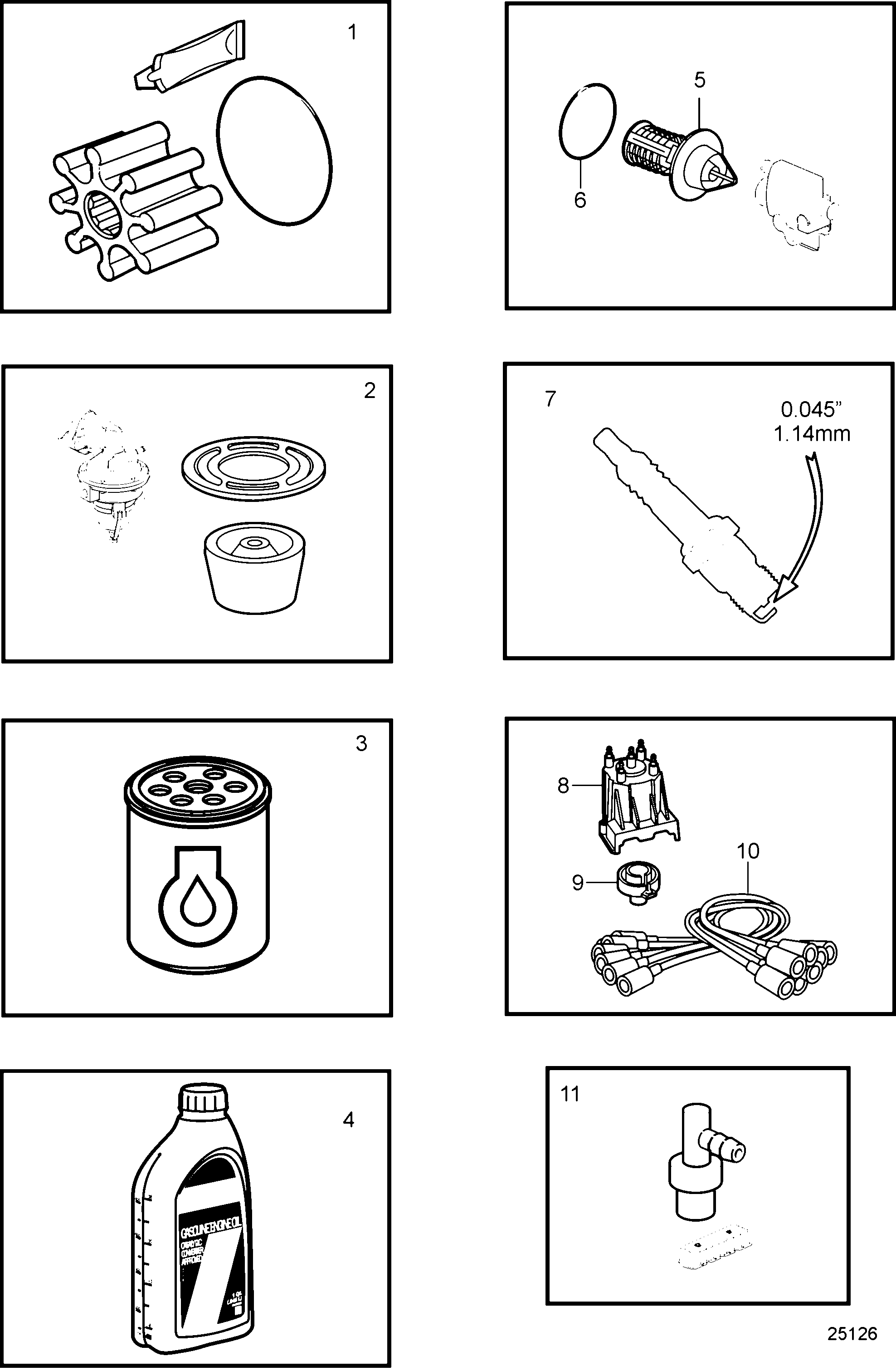 Схема узла Maintenance Parts, 3.0L