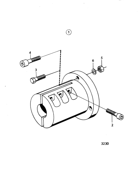 Схема узла Coupling Flange: 827924 Для Volvo Penta Md17C