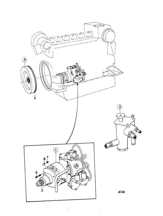 Схема узла Air Starter Для Volvo Penta Tmd120A