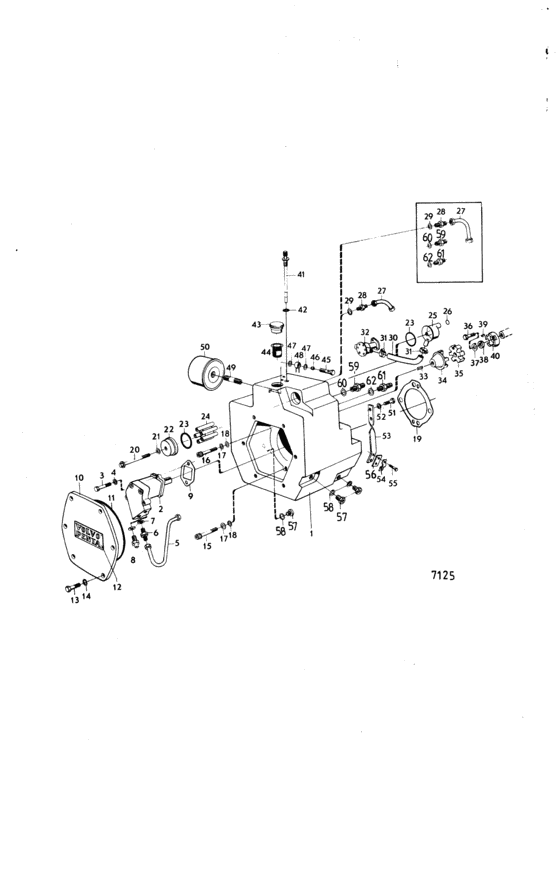Схема узла Connecting Components Hydraulic Transmission Для Volvo Penta Md2B