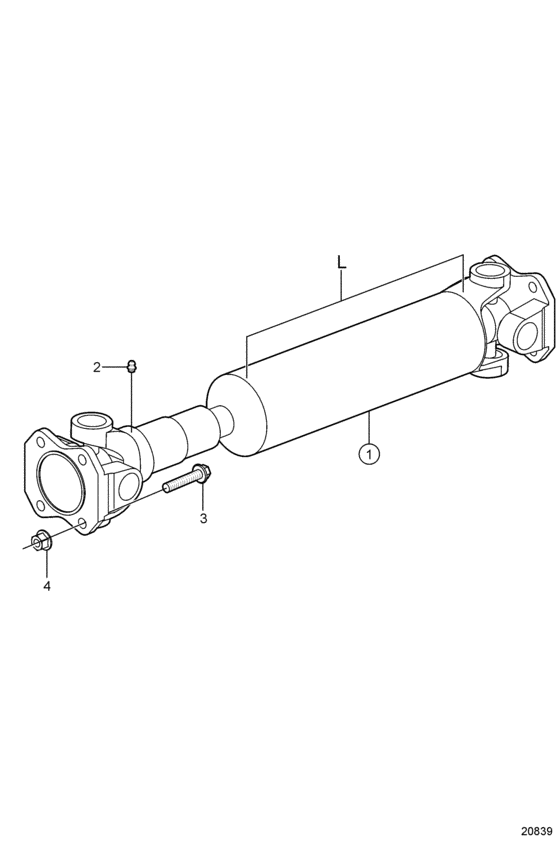 Схема узла Jackshaft Для Volvo Penta Sx-Aaclt32