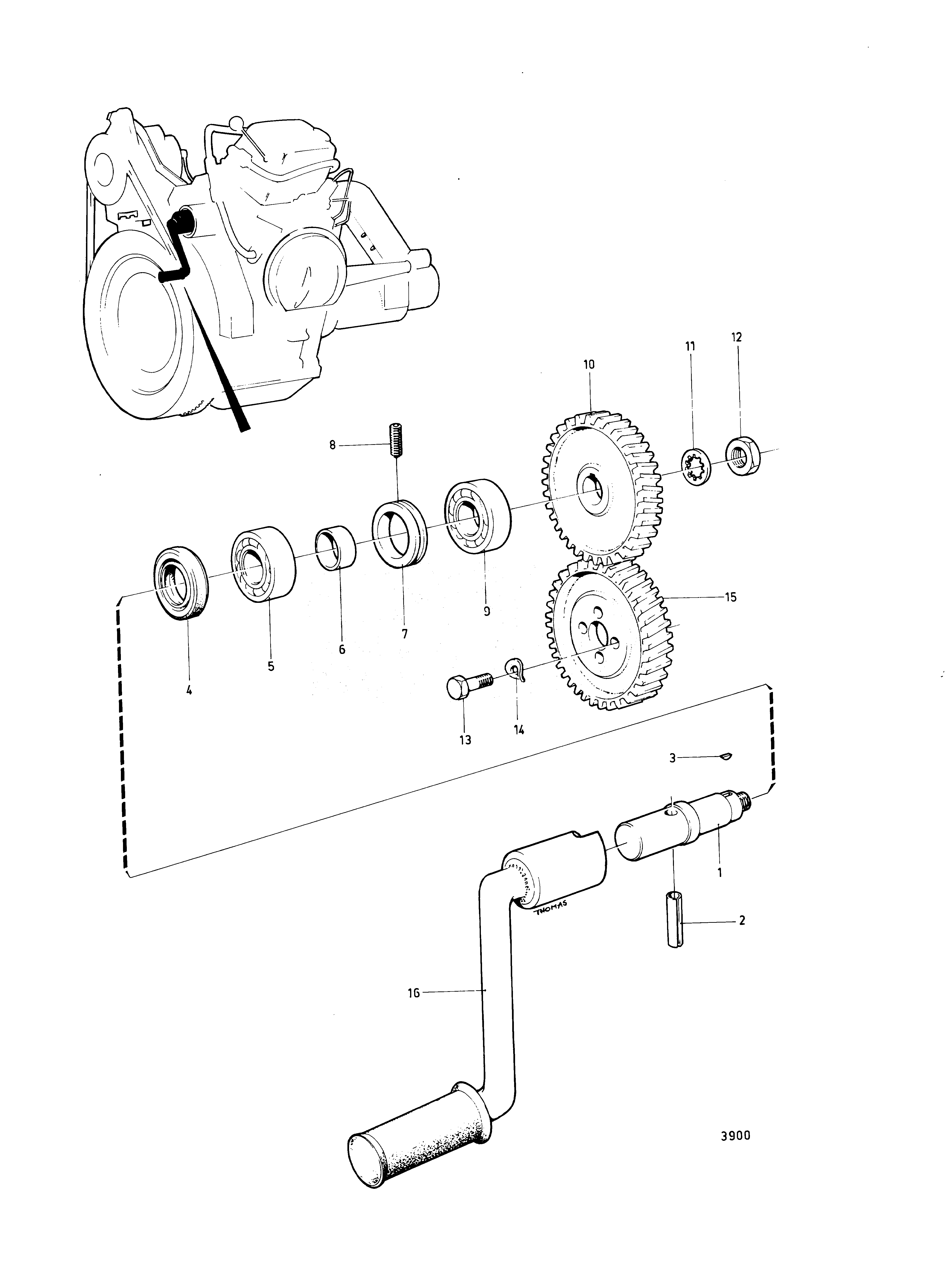 Схема узла Manual Starter And Inst. Components
