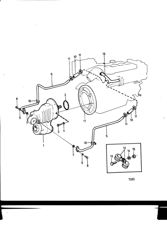Схема узла Connecting Components V-Drive Unit Ms2V Для Volvo Penta Md30A