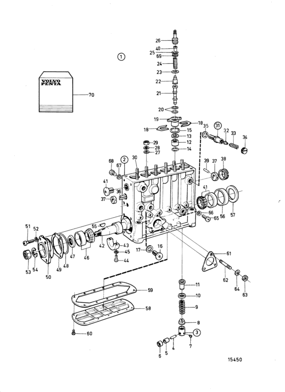 Схема узла Fuel Injection Pump, Components: 862280 Для Volvo Penta Tamd61A