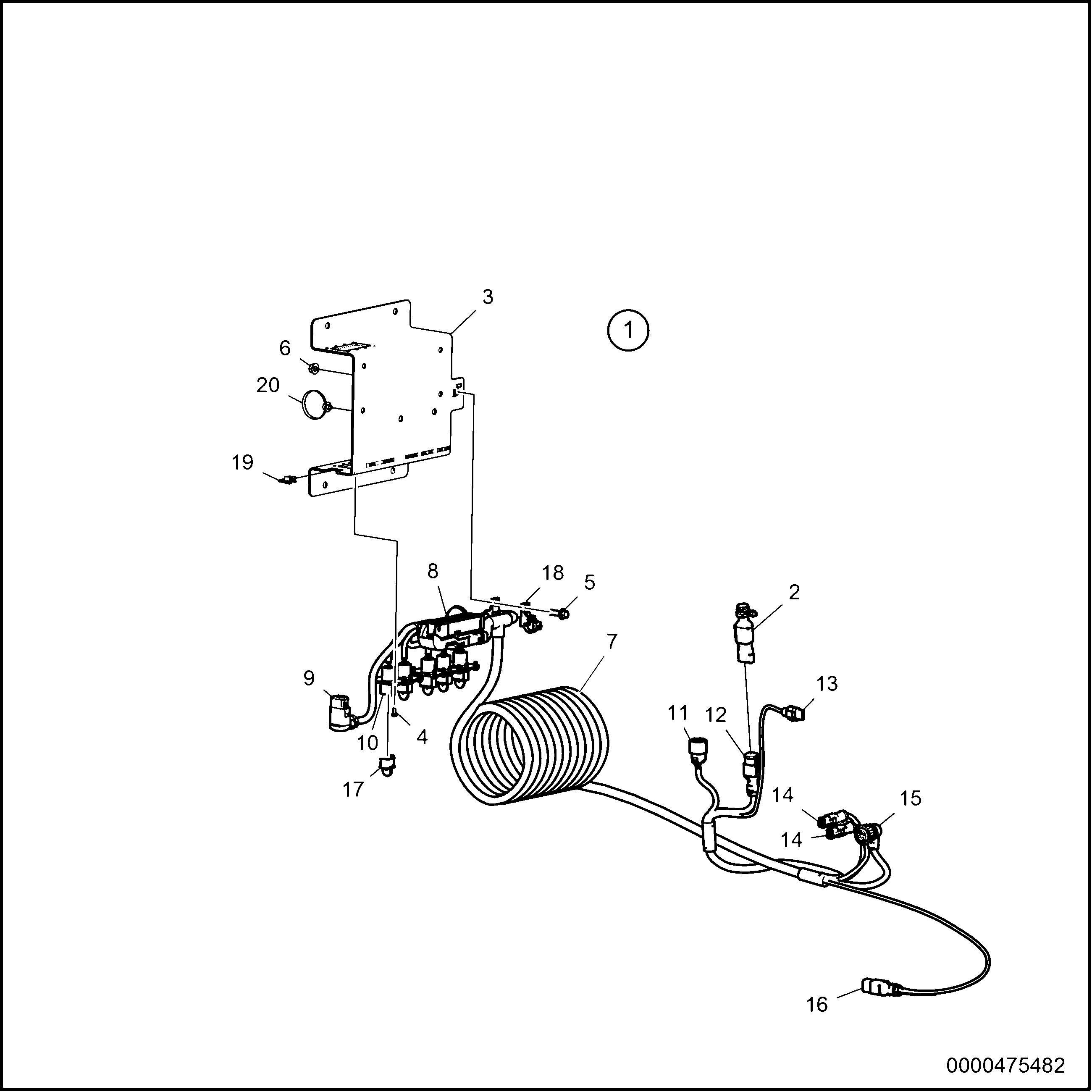 Схема узла Wiring Harness Ips, Evc 2.0