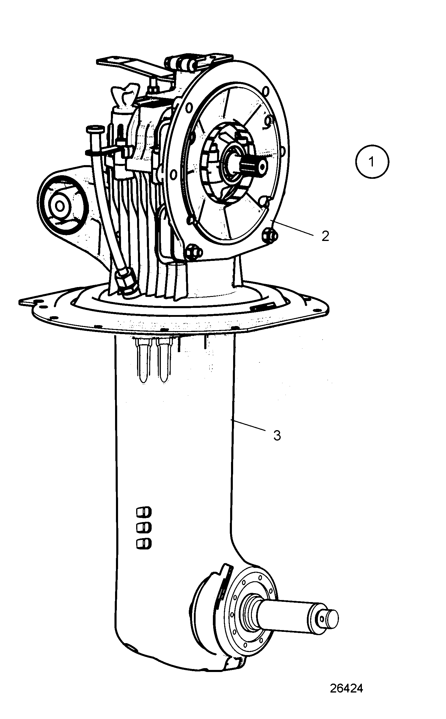 Схема узла Drive 150S-A, 150S-B, 150Sr-A,150Sr-B, Complete: Ratio 2.19:1