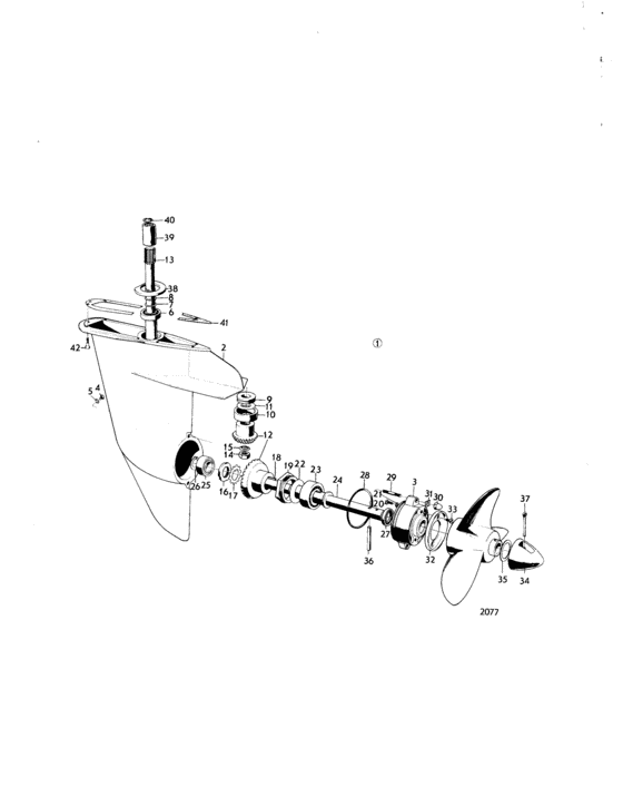Схема узла Lower Gear Unit Aq Drive Unit 100: 806629 Для Volvo Penta Bb115C