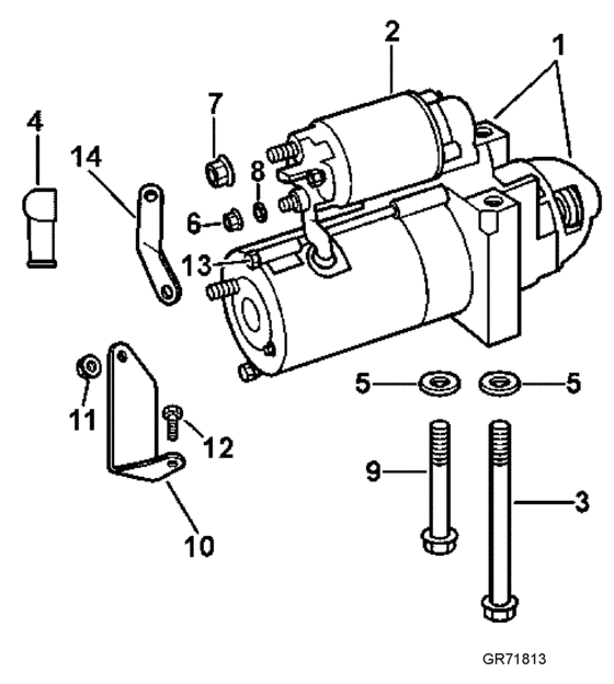 Схема узла Стартер Для Volvo Penta 3.0Gsmefs