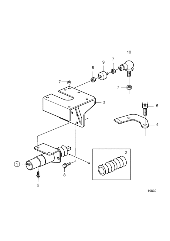 Схема узла Stop Solenoid, Energized To Stop Для Volvo Penta D5A-A T