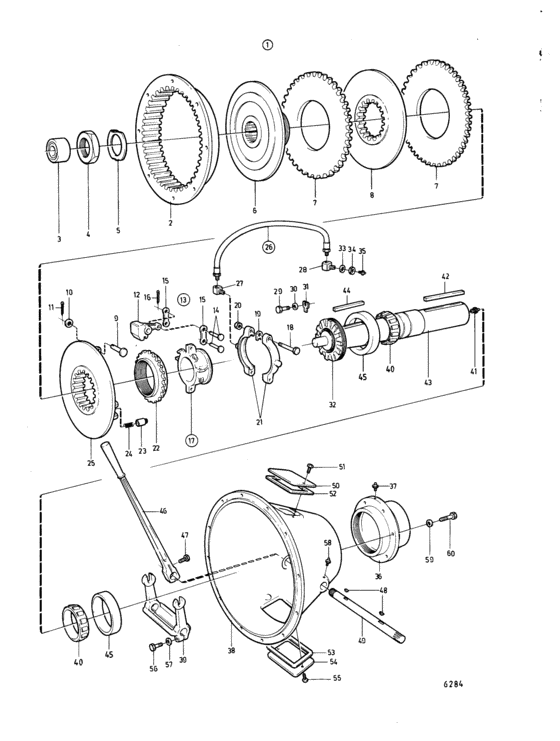 Схема узла Бендикс Для Volvo Penta Tmd120A