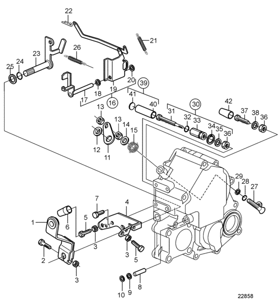 Схема узла Regulation System Для Volvo Penta D2-40A