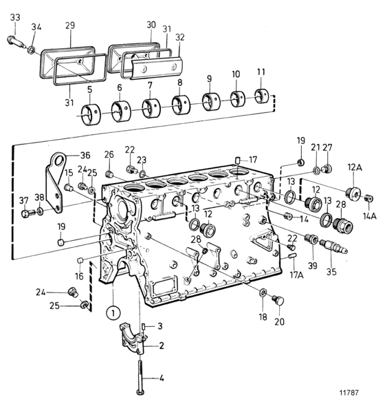 Схема узла Barrel Assy Cylinder Для Volvo Penta Tmd100C