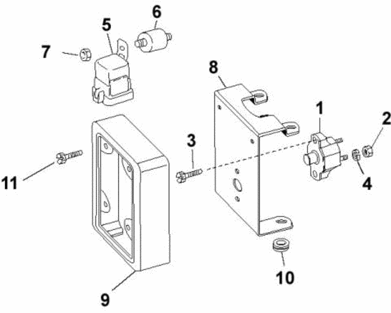 Схема узла Engine Harness Bracket Для Volvo Penta 5.0Glpefs
