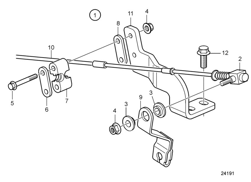 Схема узла Control Connection Для Volvo Penta D1-20A