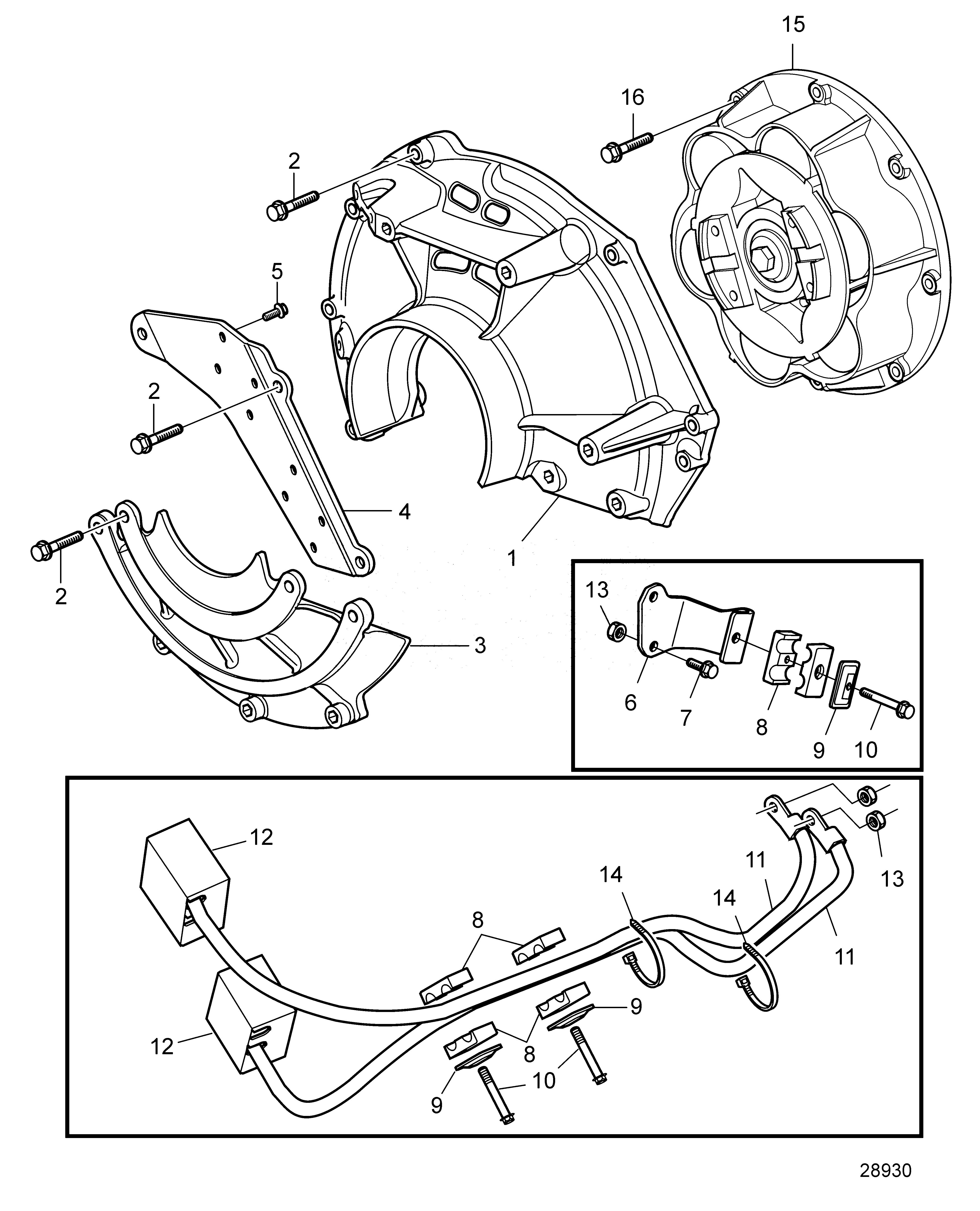 Схема узла Flexible Coupling. Shaft Protection, Bobtail