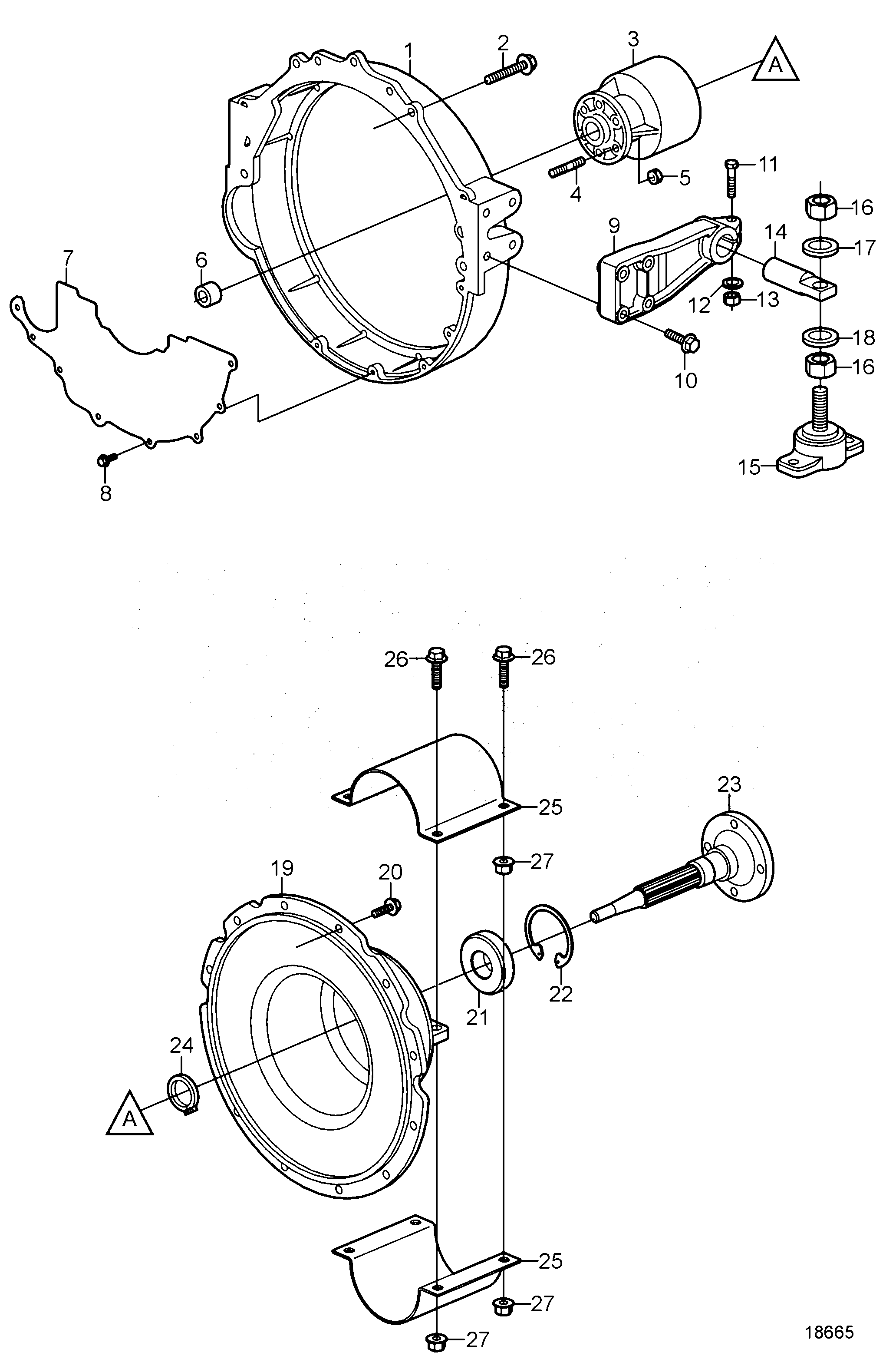 Схема узла Вал Промежуточной Передачи