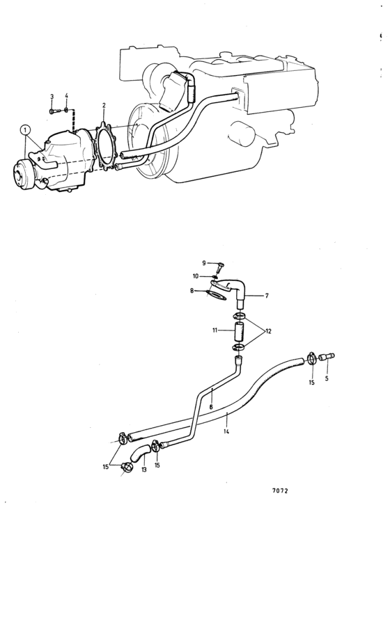 Схема узла Connecting Components Reverse Gear Ms3C: B Для Volvo Penta Tamd30A