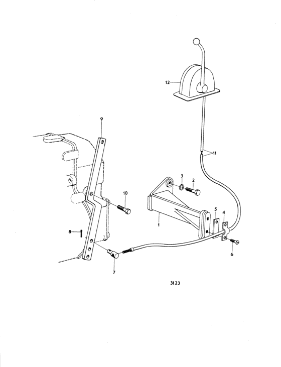Схема узла Engine Speed Control And Inst. Components Mo46197/Xxxx- Для Volvo Penta Tamd70C