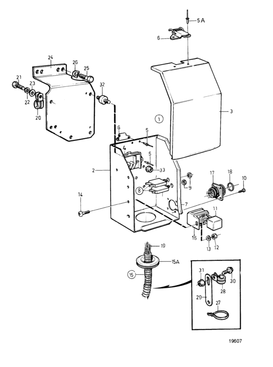 Схема узла Distribution Box Для Volvo Penta Tamd122P-A