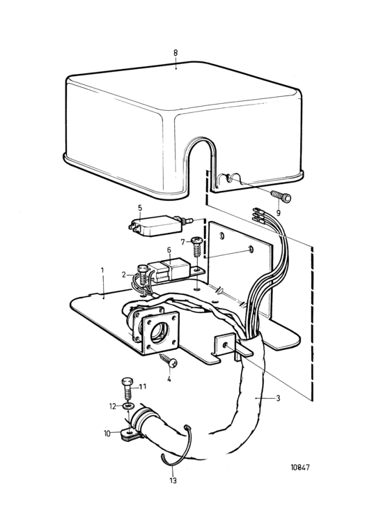 Схема узла Electrical Box Для Volvo Penta Md31A