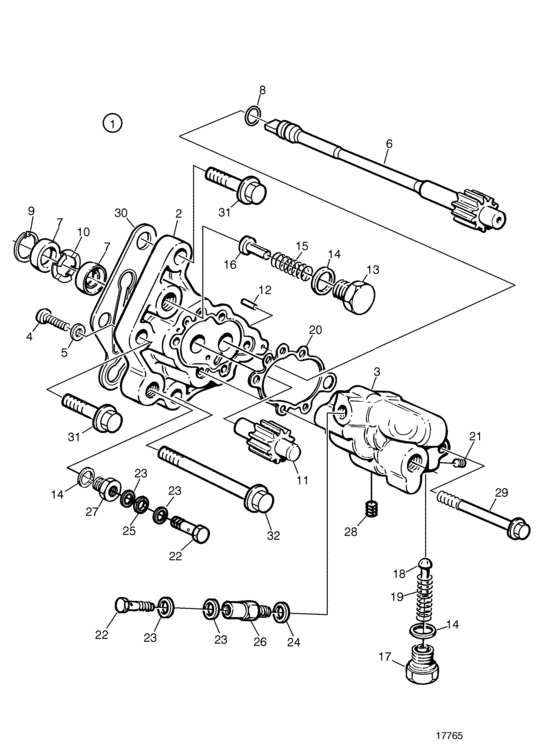 Схема узла Fuel Feed Pump, Components Для Volvo Penta D12C-A Mp