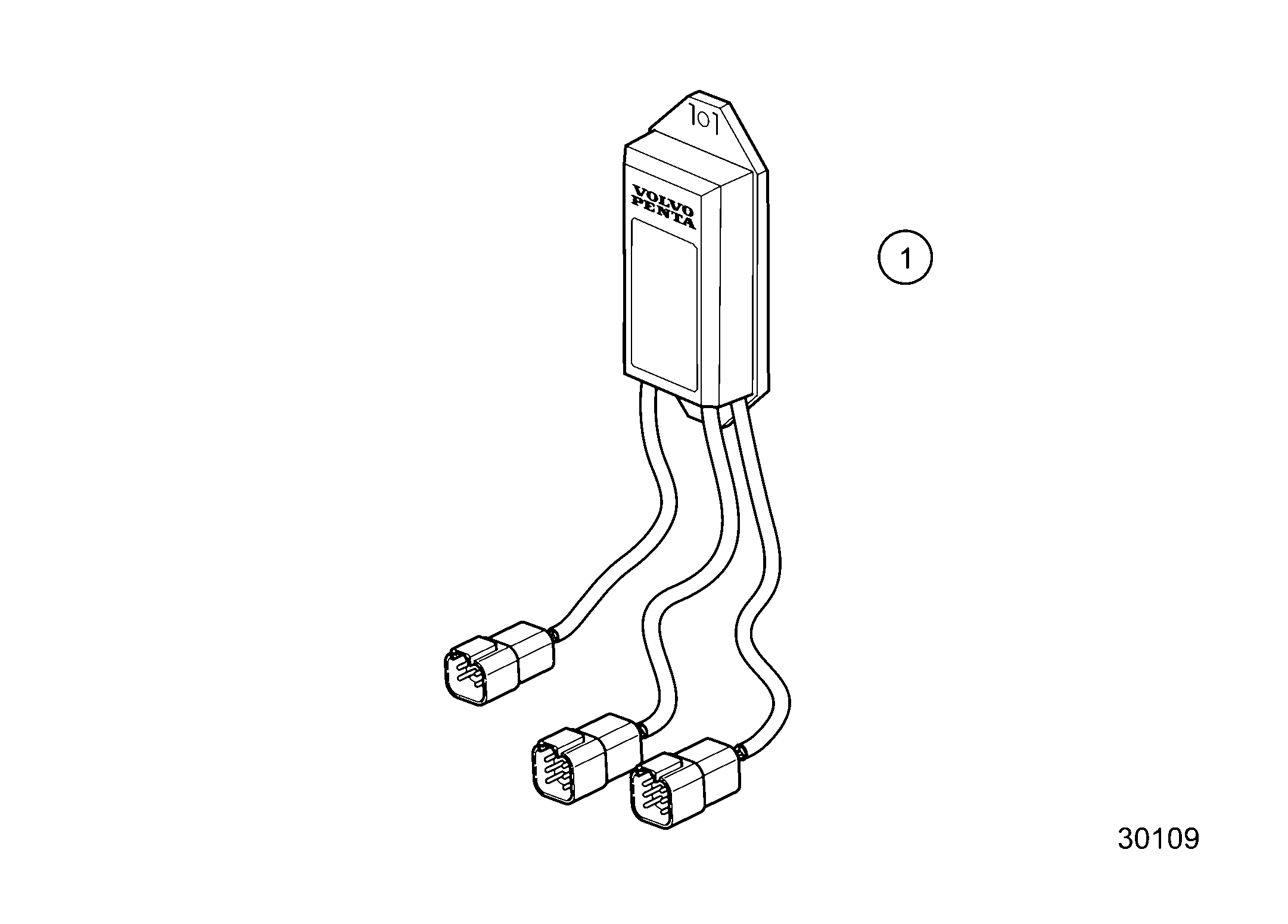 Схема узла Thruster Control Module Evc 2.0