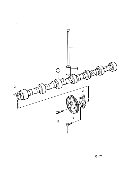 Схема узла Camshaft Assy Для Volvo Penta Tamd74A-A