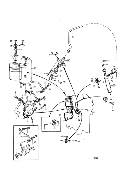 Схема узла Fuel System: 868210 Ag Для Volvo Penta 2001Bg