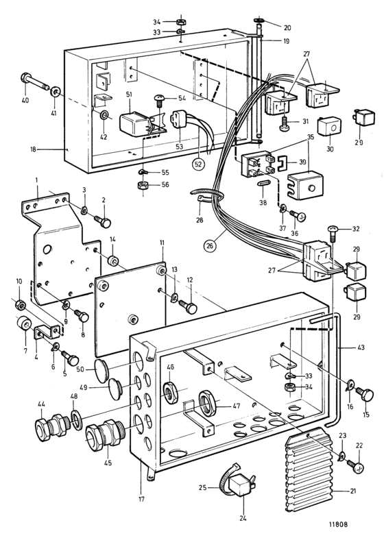 Схема узла Electrical Box, Classifiable Для Volvo Penta Tamd103A-A