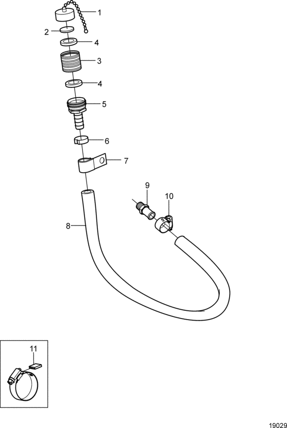 Схема узла Engine Flush System Для Volvo Penta 3.0Gsm-C