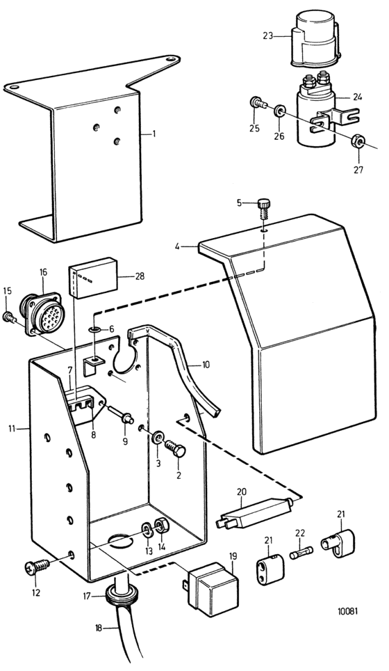 Схема узла Distribution Box Для Volvo Penta Tamd162B