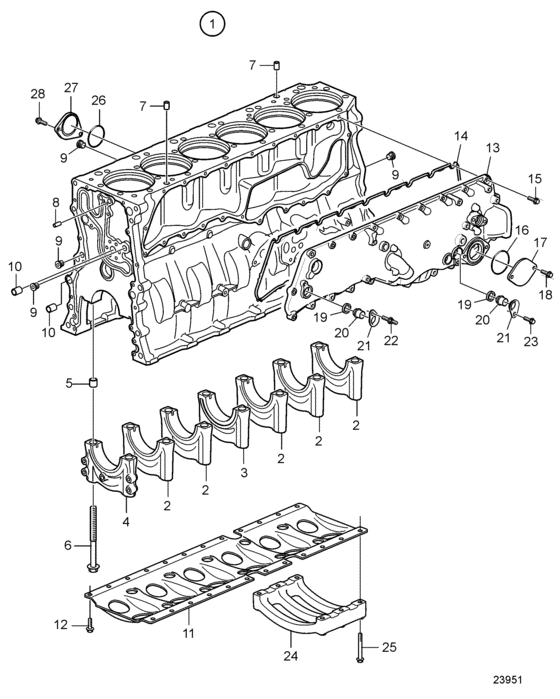 Схема узла Barrel Assy Cylinder Для Volvo Penta D11A-A