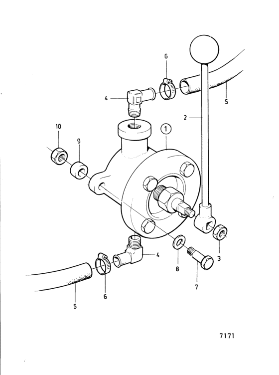 Схема узла Mechanical Oil Sump Pump Для Volvo Penta Tamd60C