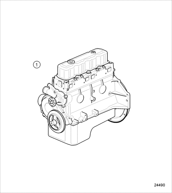 Схема узла Longblock Для Volvo Penta 3.0Glp-N