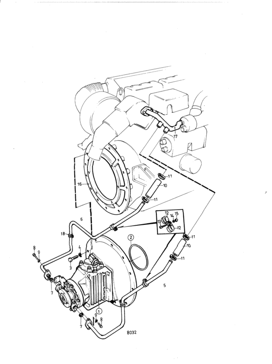 Схема узла Connecting Components Reverse Gear Ms2B Для Volvo Penta Md31A