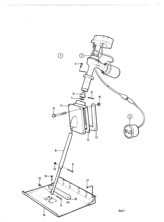 Схема узла Trim Tabs Для Volvo Penta Bb115C
