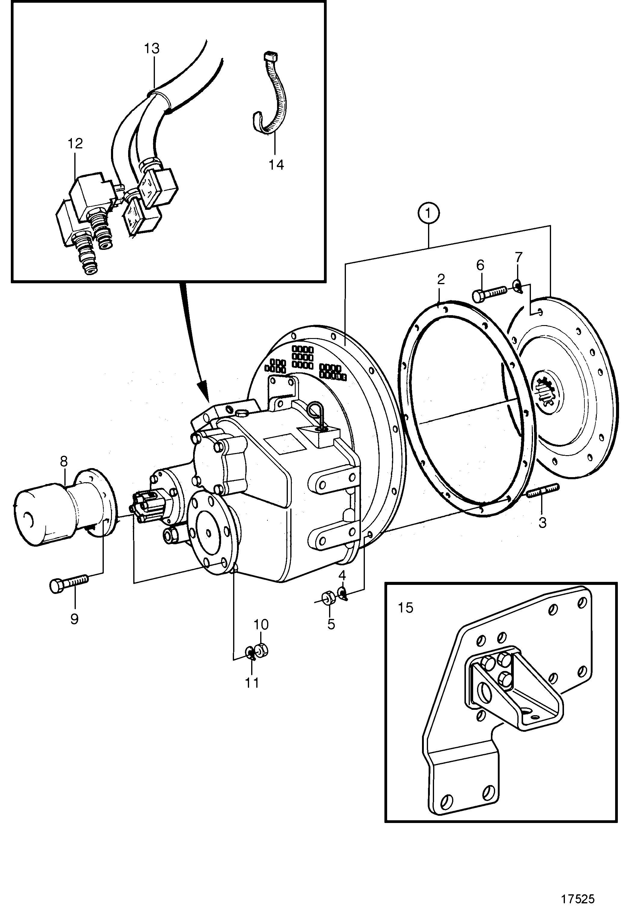 Схема узла Редуктор Заднего Хода Irm280A2-E/Zf280A-Eb, Irm280Pl: Irm 280Pl