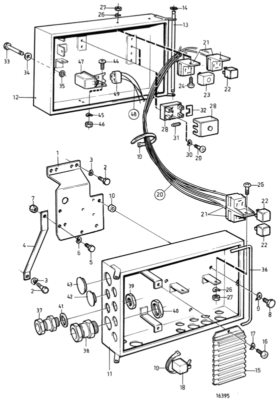 Схема узла Electrical Box, Classifiable Для Volvo Penta Tamd121D